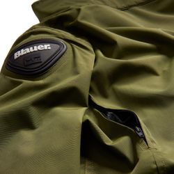 Chaqueta de Moto Blauer Ethan | Tejido Impermeable | Protecciones CE Nivel 2 | All-Season | Verde