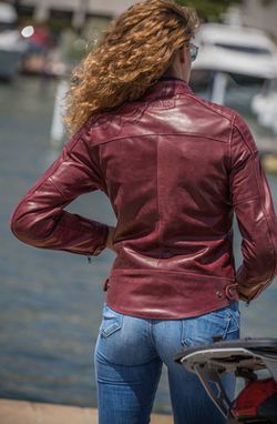 Chaqueta garibaldi bullrider vintage lady oxblood