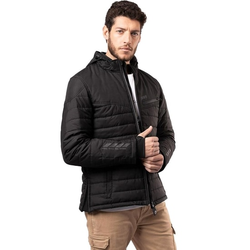 Chaqueta de Moto By City Everest Black | Estilo Anorak Urbano | Térmica Nivel 4 | Impermeable HIPORA® | Protecciones Flexishock Nivel 2