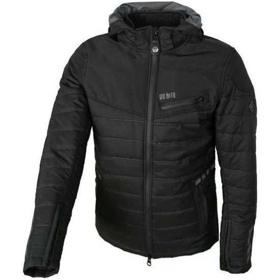 Chaqueta de Moto By City Everest Black | Estilo Anorak Urbano | Térmica Nivel 4 | Impermeable HIPORA® | Protecciones Flexishock Nivel 2 2XL