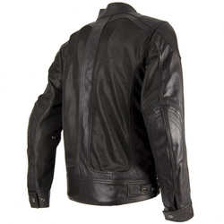 Chaqueta de Moto By City Sahara Man en Marron | Verano | Malla y Piel | Cortavientos Extraíble | Protecciones Flexishock Nivel 2