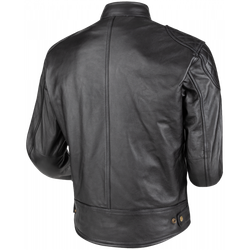 Chaqueta de Moto Piel Race 2 Negro | Uso 12 Meses | Piel Bovina | Térmica Desmontable | Protecciones Nivel 2 | Homologación AA