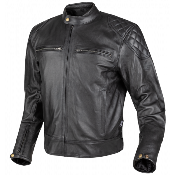 Chaqueta de Moto Piel Race 2 Negro | Uso 12 Meses | Piel Bovina | Térmica Desmontable | Protecciones Nivel 2 | Homologación AA 2XL