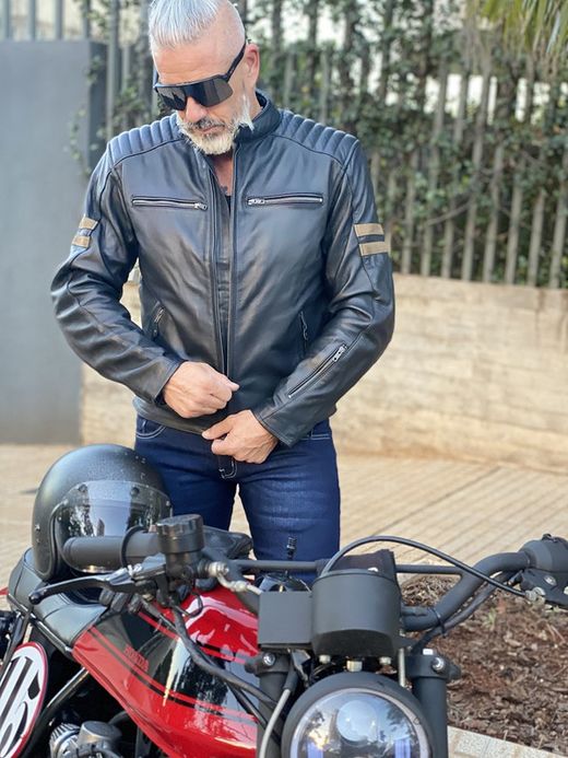 Chaqueta Piel Moore LEGEND Negra