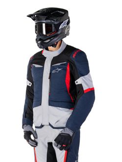 Chaqueta ST-1 Waterproof Dark Blue/Black/Bright Red Alpinestar