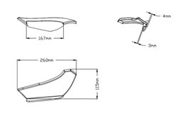 Kawasaki NINJA 400 18>23 Conjunto alerones