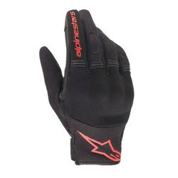 Guantes alpinestars copper gloves black red fluor