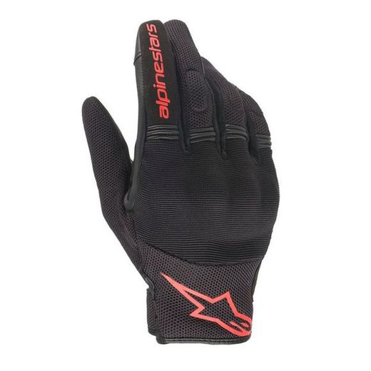 Guantes alpinestars copper gloves black red fluor