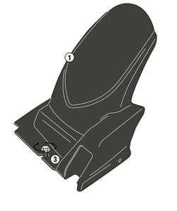 Cubrecadena/ guardabarros suzuki dl 650 v-strom (04 > 21)