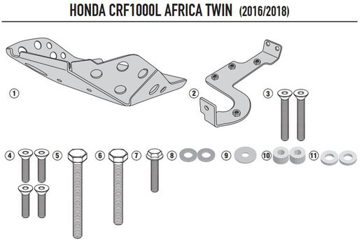 Cubrecarter honda CRF1000L Africa Twin (18 > 19)