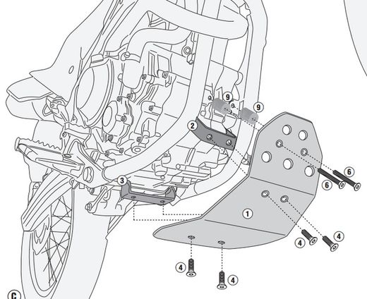 Cubrecarter Honda CRF 300 L (21 > 23)