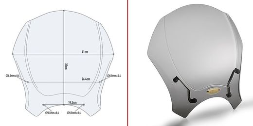 Cúpula ahumada completa Givi ROYAL ENFIELD Interceptor 650 (19 > 21) Givi 140S