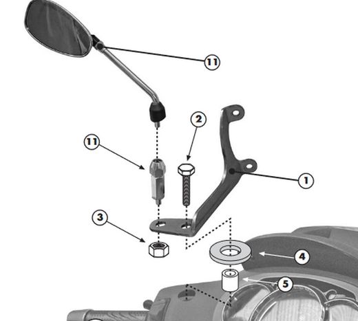 Cúpula completa ahumada Givi Beberly 11>20 (5606s+a357a)