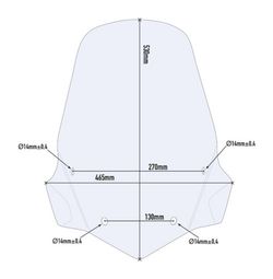 T. tiger 800 / 800 xc / 800 xr (11 > 17) Parabrisas completo Givi
