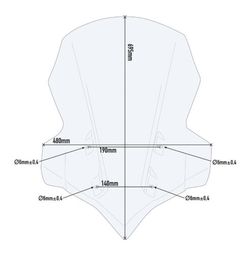 Parabrisas completo Givi Y. Tracer 900 / tracer 900 gt (18 > 20)