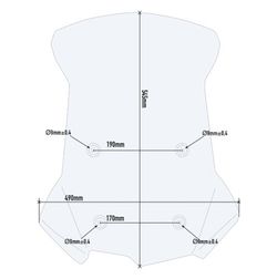 Cupula completa transparente Givi  BMW F 750 GS 18>