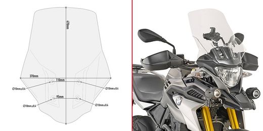 Cupula transparente bmw g310gs 17>18 givi d5126st