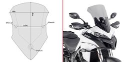 Cupula givi ahumada d.multistrada 950/s/1200/1260.17>18.15>19.19