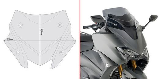 Cupula ahumada Yamaha T-Max 560  (20 > 21)