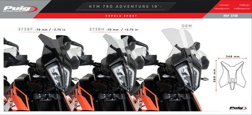 CUPULA SPORT KTM 790/890 ADVENTURE 19>21 Y 21>