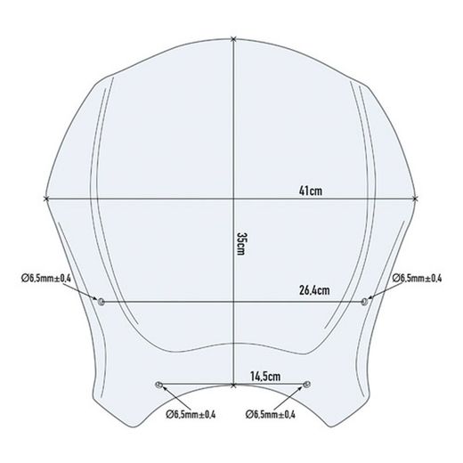 Cupula universal ahumada givi 140s