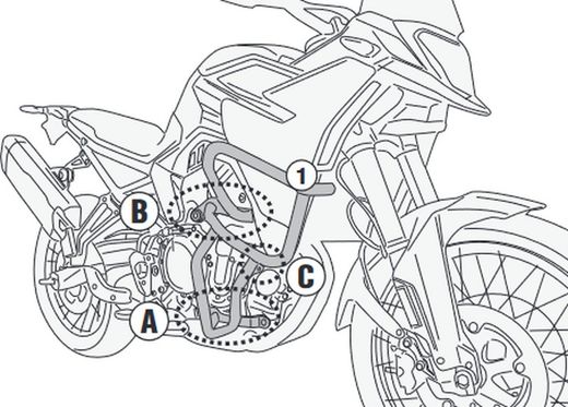 Defensas de motor BMW F 900 GS 24> Givi