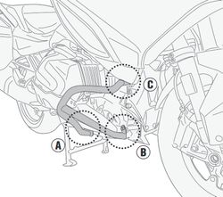 Defensas de motor BMW R1250RT 19> Givi TN5135