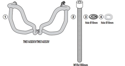 Defensas de motor Honda Nx 500 2024>