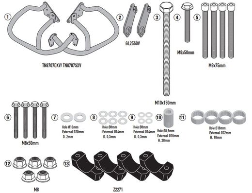 Defensas de motor tubular IMPERIALE 400 a??o 2020
