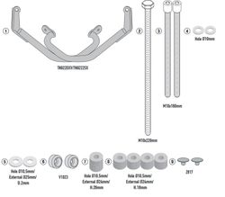 Defensas de motor tubular, negro para  Cfmoto 700 cl-x (21 > 22)