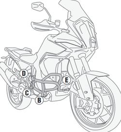 Defensas de motor negro KTM 1290 Super Adventure S (21 > 22) Givi TN7713