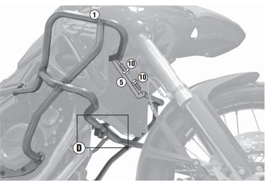 Defensas motor bmw f 650/700/800 gs 08>17