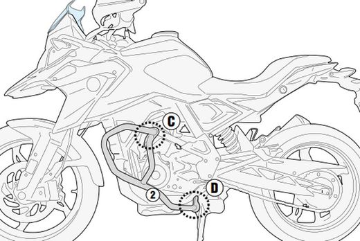 Defensas motor BMW G 310 GS (17 > 23)