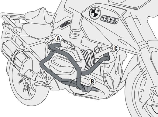 Defensas motor BMW R 1200 R/RS (15 > 18)