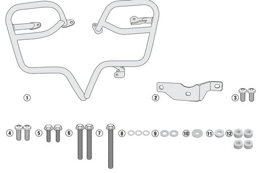 Defensas motor  bmw s 1000xr(15 > 19) givi tn5119