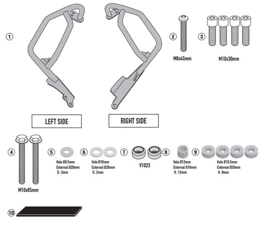 Defensas motor BMW S 1000 XR 20>22