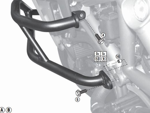 Defensas motor Ducati Multistrada 1200 (10>12) y (13>14)