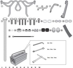 Multistrada 950 (17>18)/950 S (19>21) /1200 (15 17) /1260 (18>20) Defensas motor