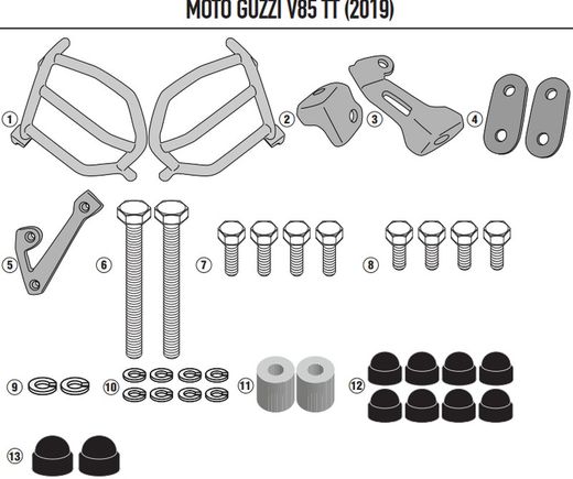 Defensas motor guzzi V85 TT (19 > 23)
