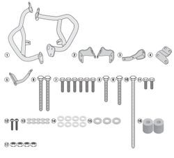Defensas motor crf1000l africa twin 16>17