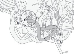 Defensas motor honda.cbf/cbx.500. 19>21 givi tn1171