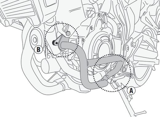 Defensas motor honda.cbf/cbx.500. 19>21 givi tn1171