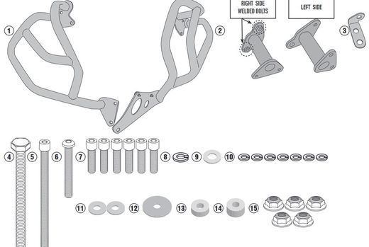 Defensa motor h.crf1100l africa twin 2020> y adventure sports 2020>