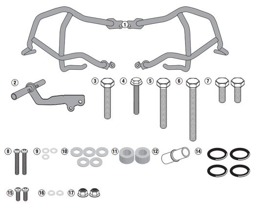 Defensas motor Honda Crossrunner 800 (15 > 20)