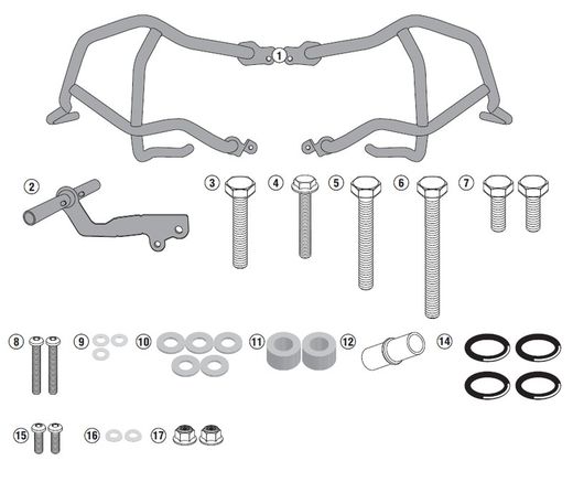 CROSSRUNNER 800 (15 > 20) Defensas motor