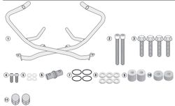 Defensas motor honda x-adv 750 17>20 y 21>