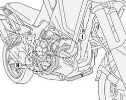 Defensas motor inox H.CRF1000L Africa Twin Adventure Sports (18 > 19)