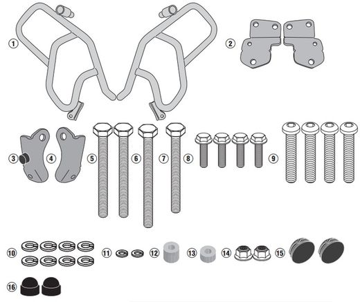 Defensas motor kawa. Versys 1000 / Versys 1000 SE (19 > 23)
