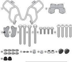 K. VERSYS 1000 / VERSYS 1000 SE (19 > 23)Defensas motor