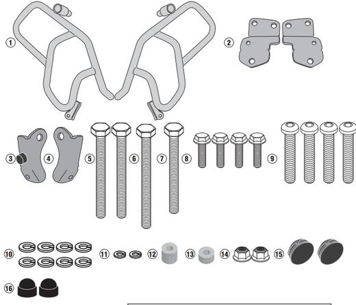 K. VERSYS 1000 / VERSYS 1000 SE (19 > 23)Defensas motor